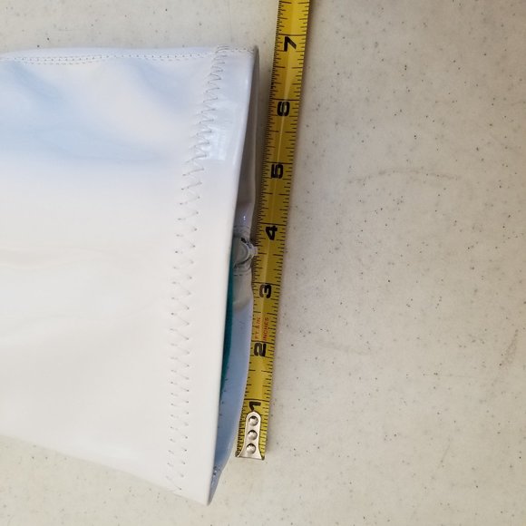 Funtatsma GoGo Boot White 6 Stretch Patent 3" Heel - Picture 6 of 7